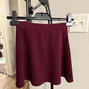 American Apparel Burgundy Mini Skirt